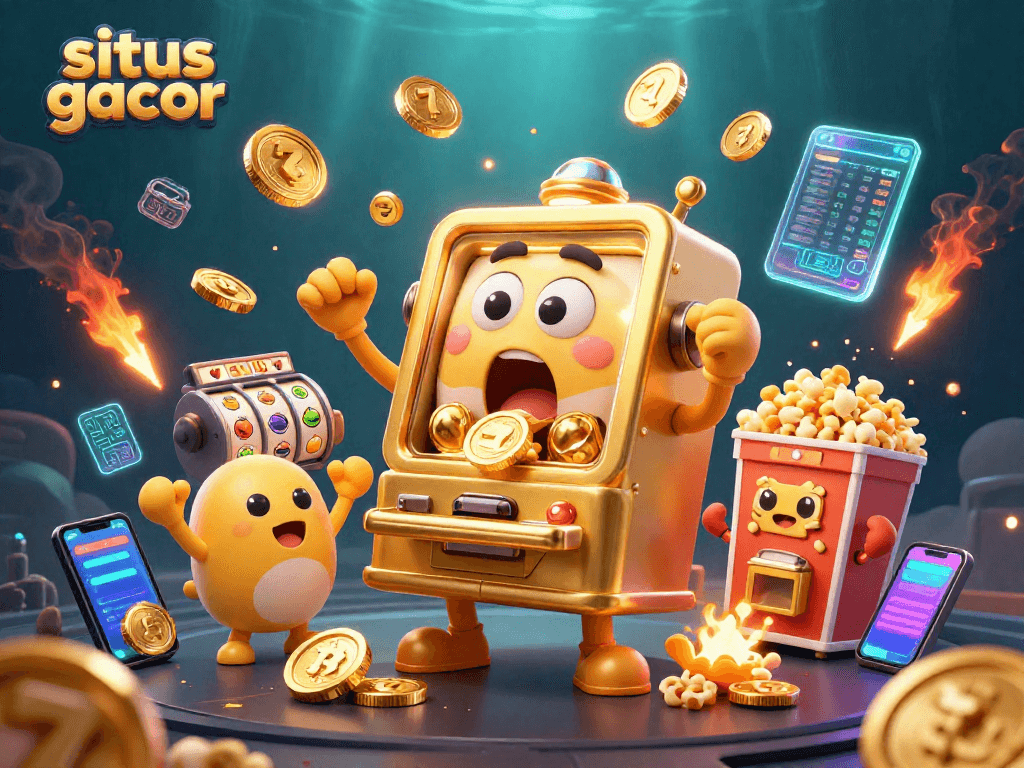 Menangkan uang dengan situs gacor yang menampilkan mesin slot yang ceria dan mengalirkan koin emas.