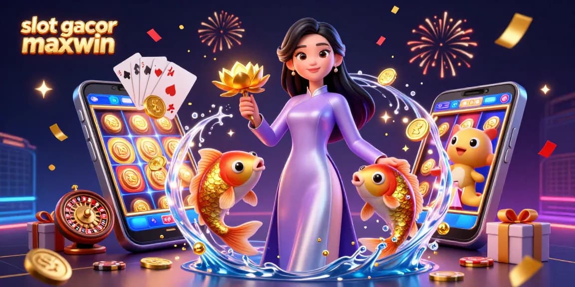 Terlibatlah dengan slot gacor maxwin melalui adegan kasino 3D yang berwarna-warni penuh dengan kegembiraan dan potensi kemenangan.