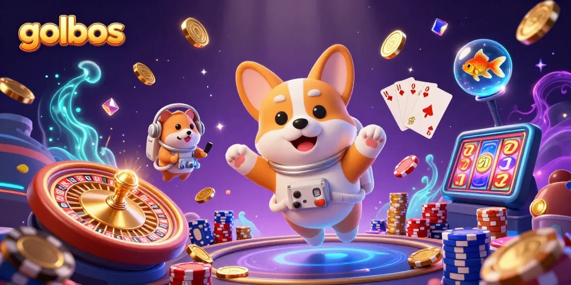 Experience exhilarating action with golbos, where the astronaut corgi hosts a cosmic casino adventure.