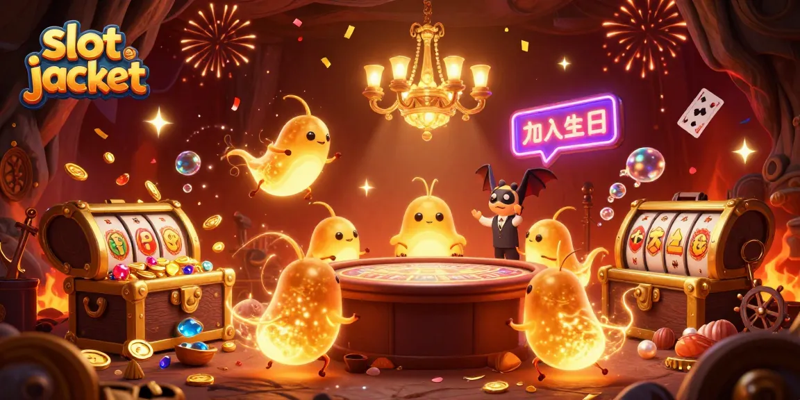 Experience the thrill of a slot jackpot in a vibrant 3D casino scene filled with excitement.