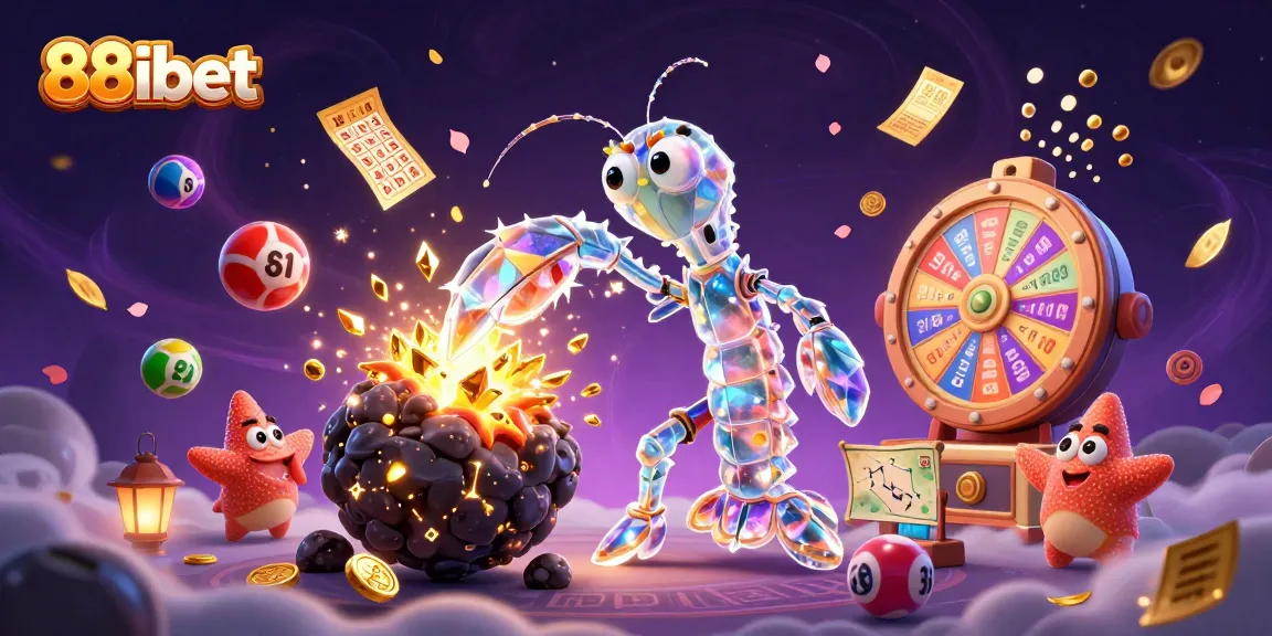 Experience thrilling entertainment on 88ibet with a whimsical galactic scene capturing the excitement of online gambling.
