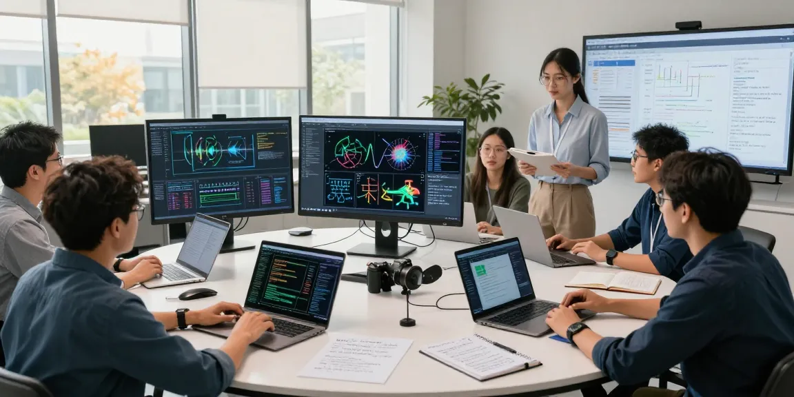 AI image analysis team utilizing free ai detector tools to examine image data.