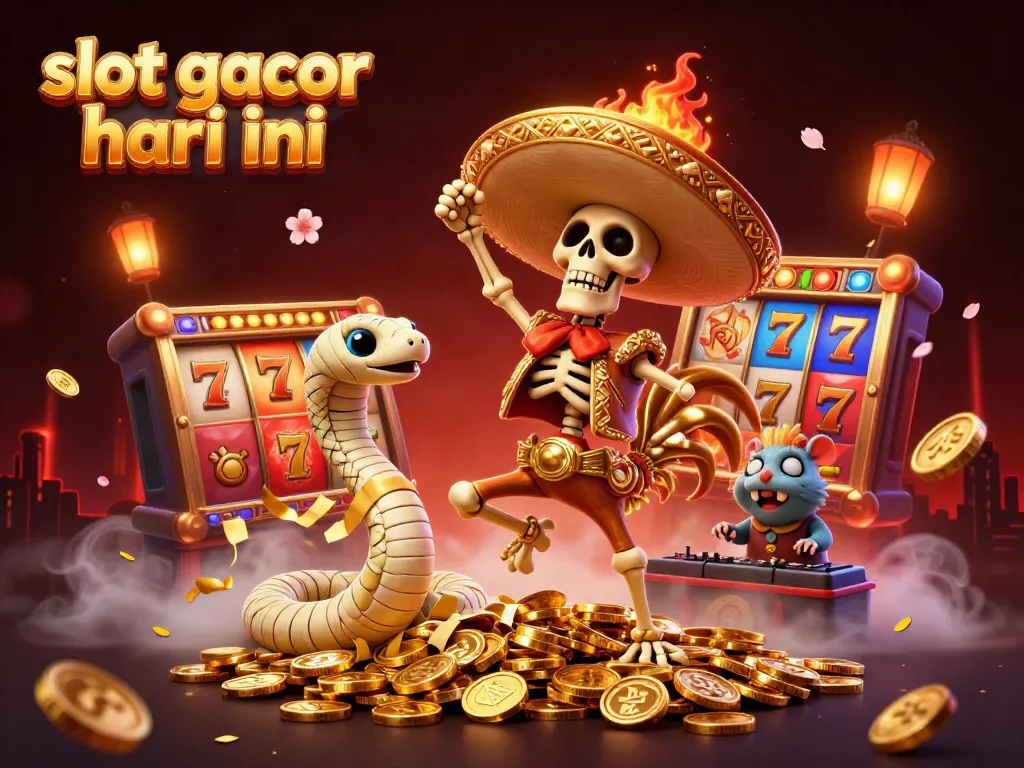Experience winning excitement with slot gacor hari ini, featuring dynamic characters and vibrant casino elements.