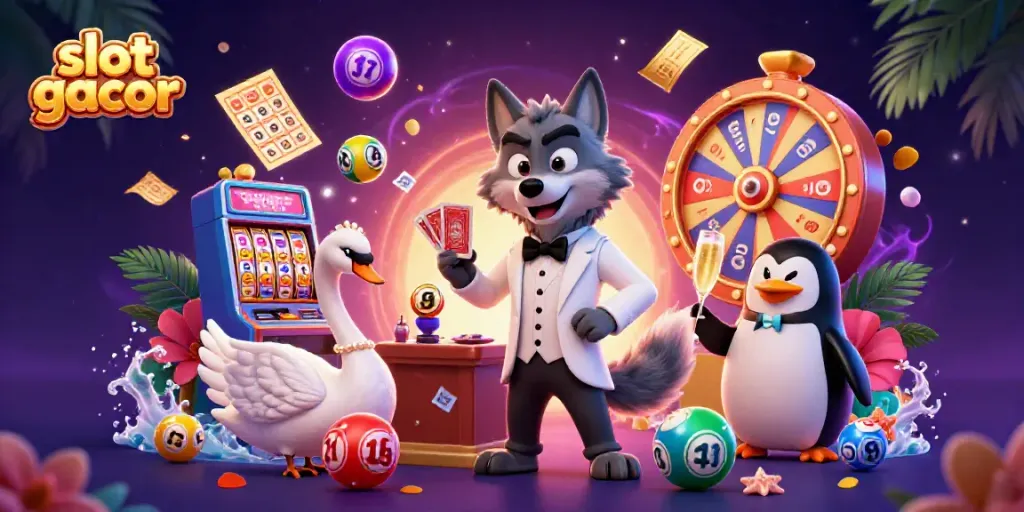 Experience thrilling gameplay with the vibrant slot gacor scene featuring iconic characters and dynamic elements.