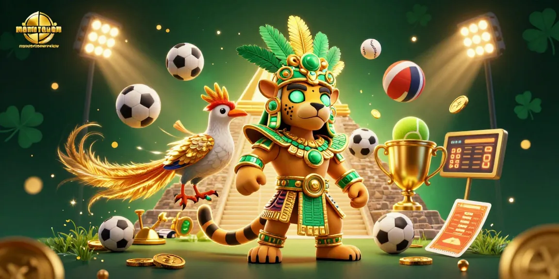 Engage with the dynamic action of monstertowerreview featuring vibrant characters and sports elements in a casino-themed scene.