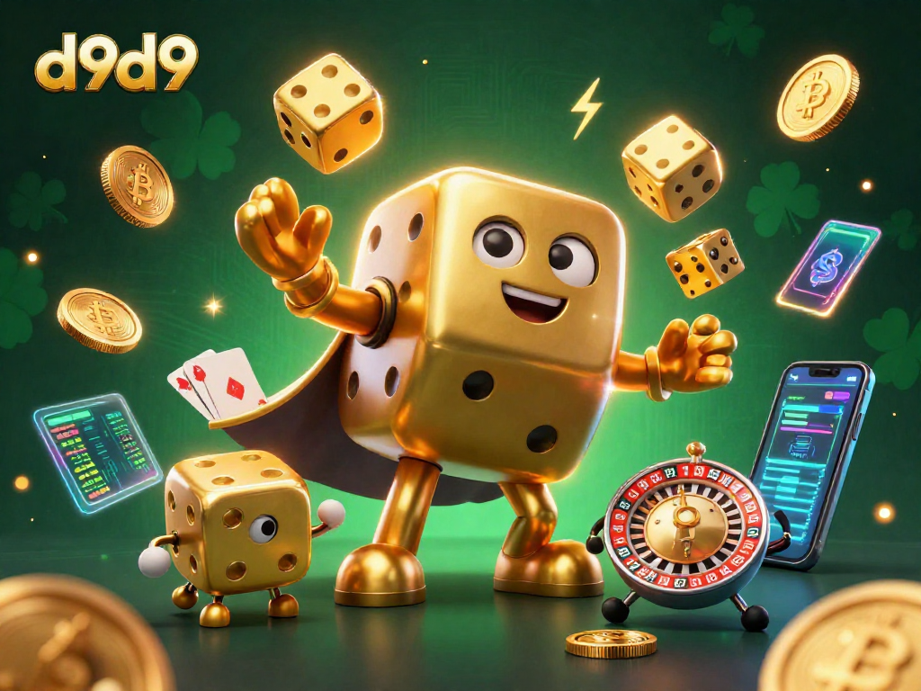 Palakasin ang iyong d9d9 karanasan sa masaya at makulay na 3D na paglalarawan ng laro ng casino.