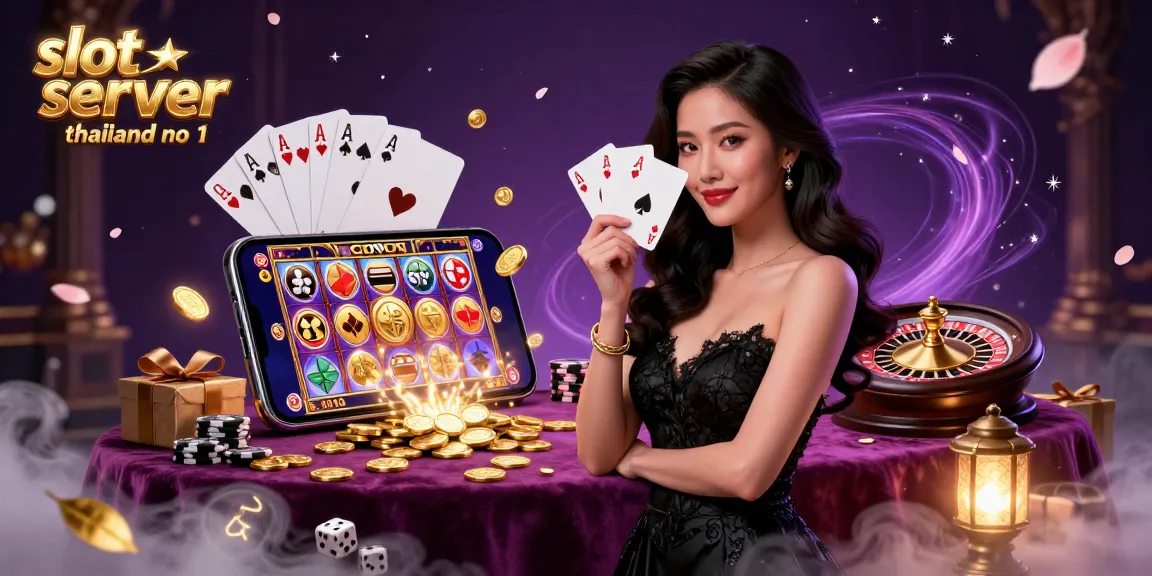 Engage with the exciting slot server thailand no 1 featuring vibrant characters, spinning reels, and colorful casino elements.