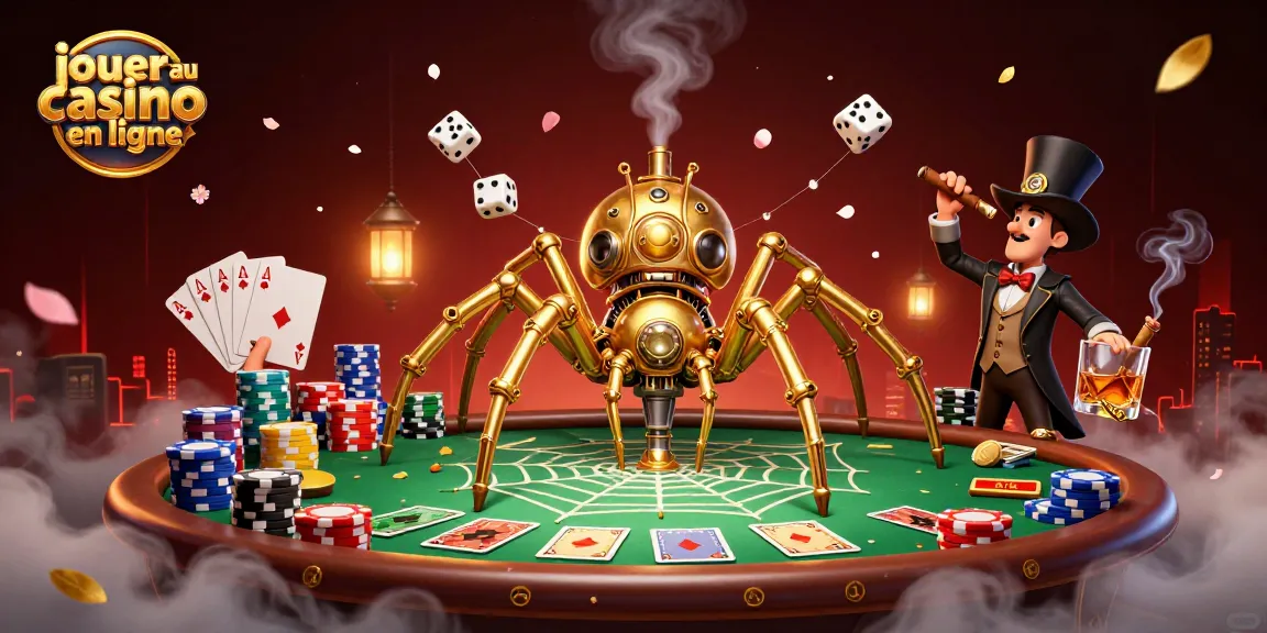 Jouer au casino en ligne avec une illustration 3D de personnages steampunk et d'éléments de jeu captivants