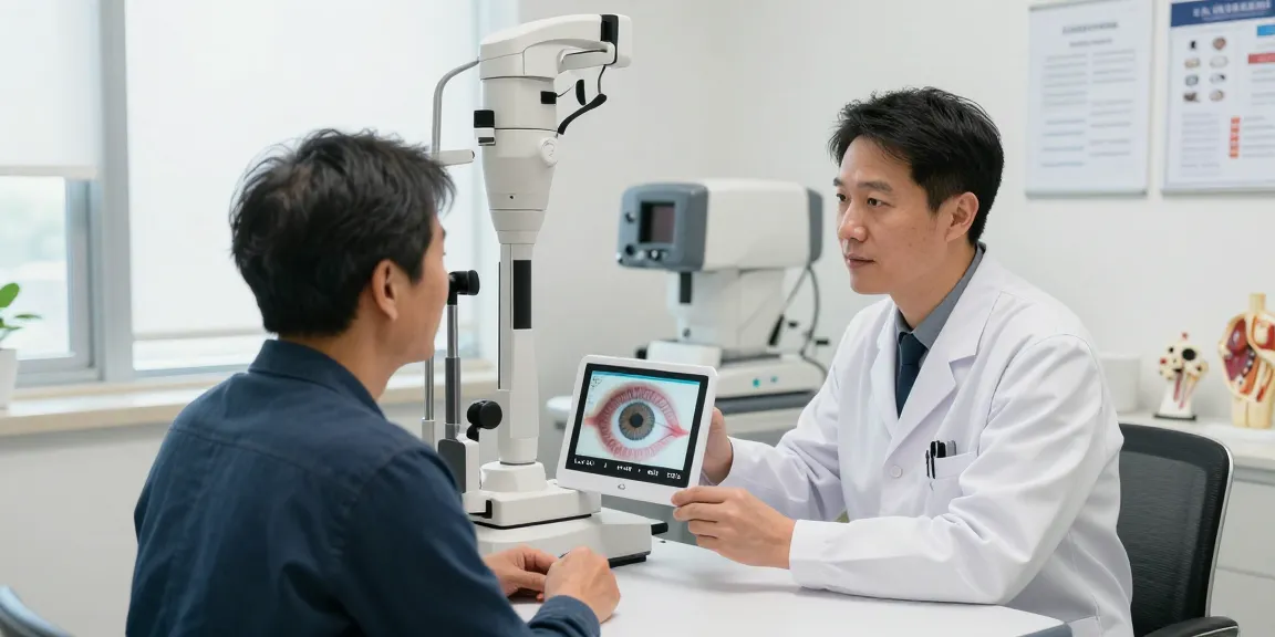 Lasik before after consultation at SNU Eye Clinic, showcasing patient and doctor discussing vision correction options.