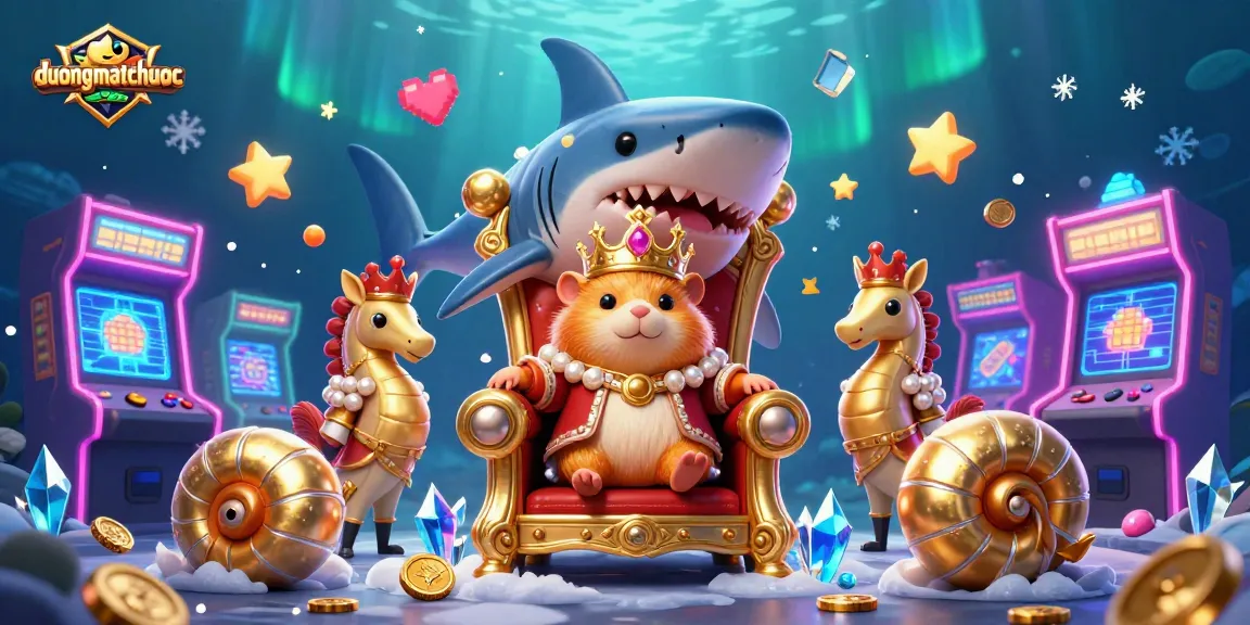 Play duongmatchuoc and win big with the charming hamster king and arcade elements.