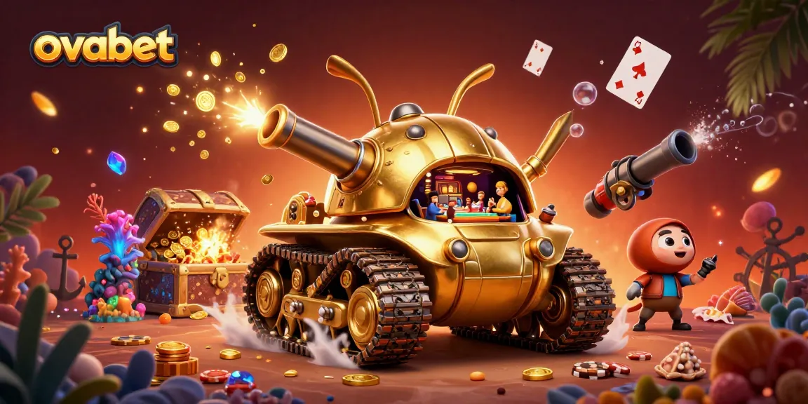 Experience excitement at ovabet with a vibrant 3D cartoon casino adventure featuring treasures and gaming elements.