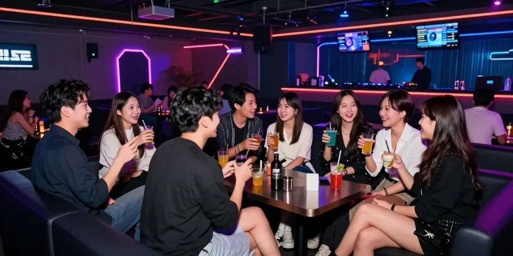 달토 나이트라이프를 즐기는 친구들의 화려한 밤