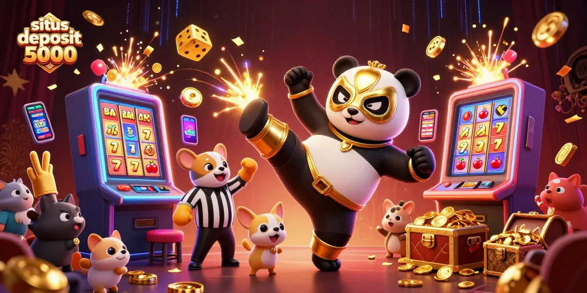 Engage with situs deposit 5000 as a dazzling slot jackpot explodes coins and wins.