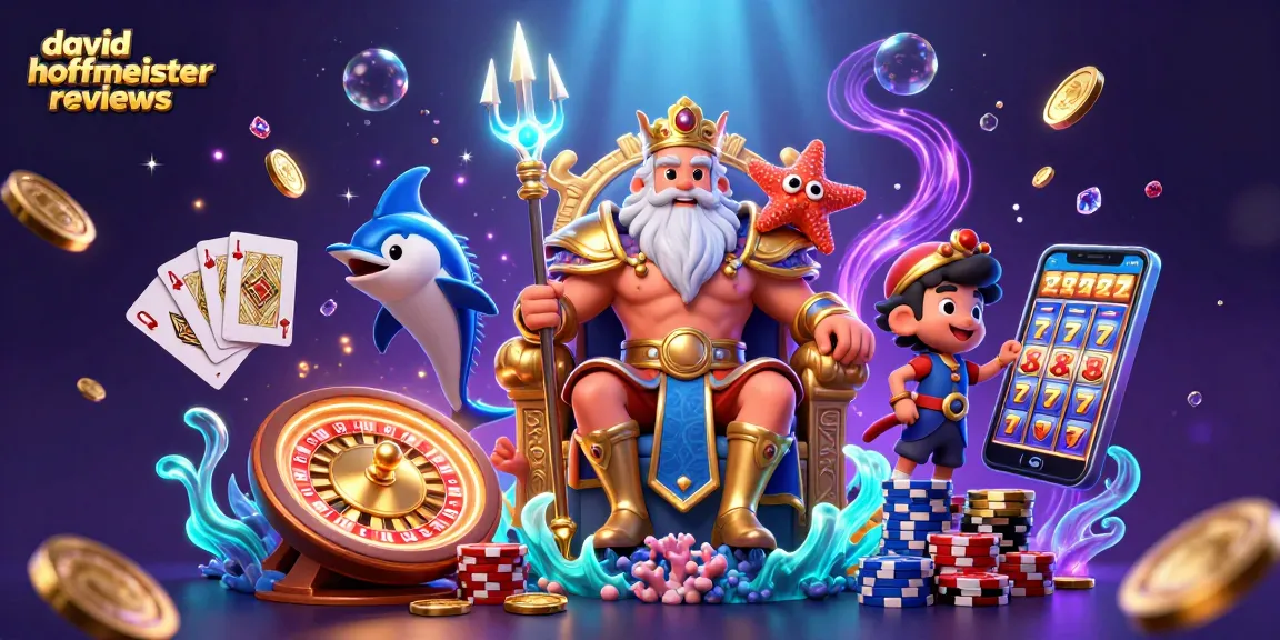 Engage with david hoffmeister reviews through vibrant casino adventure with tridents and coins.