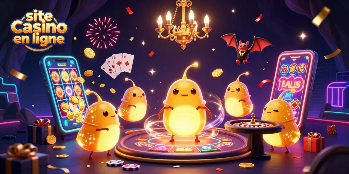 Jouez sur le site casino en ligne avec des éléments dynamiques de jeux lumineux et un croupier de chauve-souris.