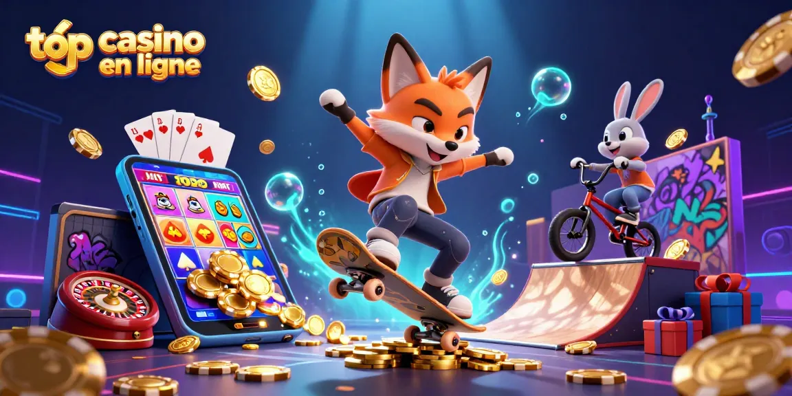 Découvrez le top casino en ligne avec des actions de jeu palpitantes et des éléments colorés.