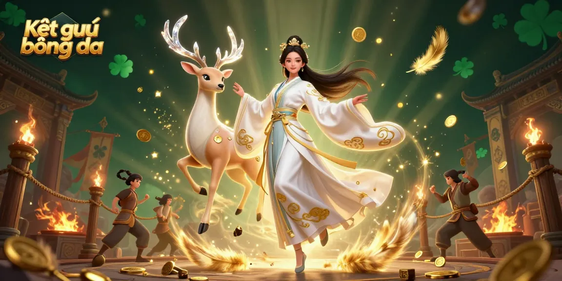 Experience Kết quả bóng đá in a dynamic casino scene with vibrant characters and swirling elements.
