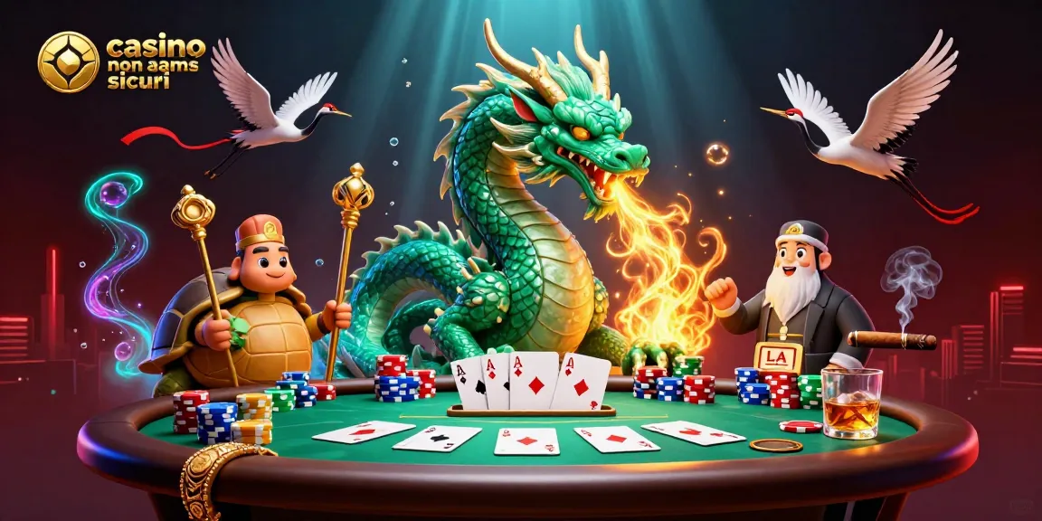 Vivi un gioco emozionante nei casino non aams sicuri con elementi vivaci di casinò e personaggi mistici.