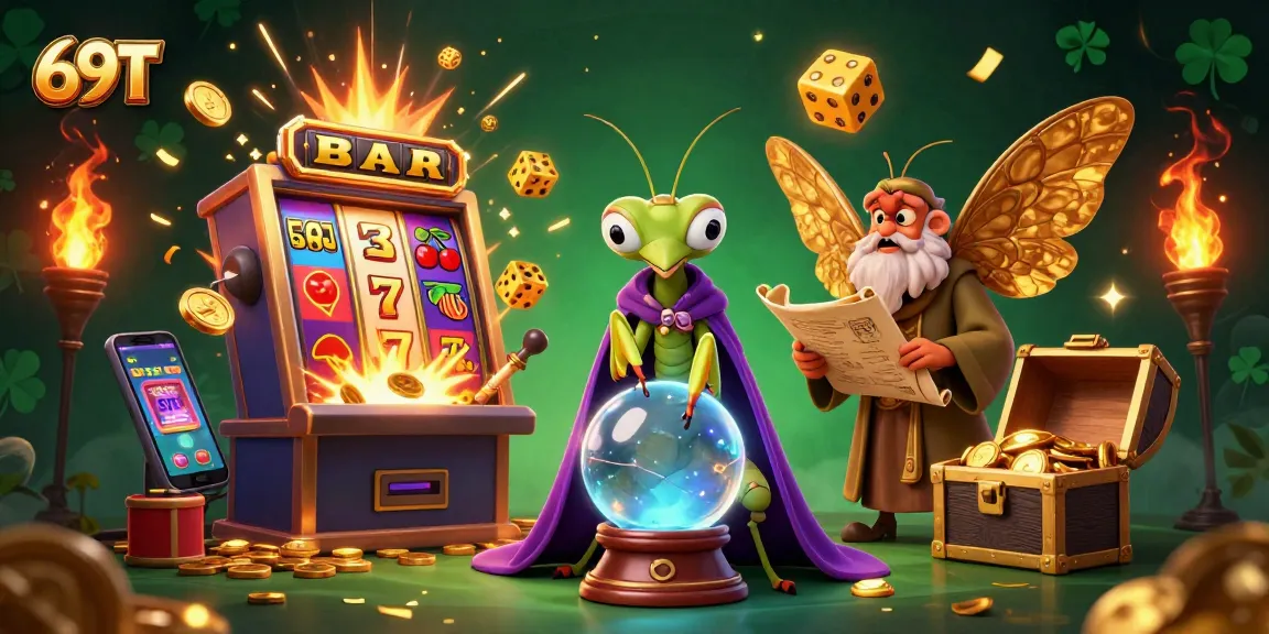 Jogue e ganhe com 69T em um emocionante cassino repleto de símbolos da sorte e jackpots.