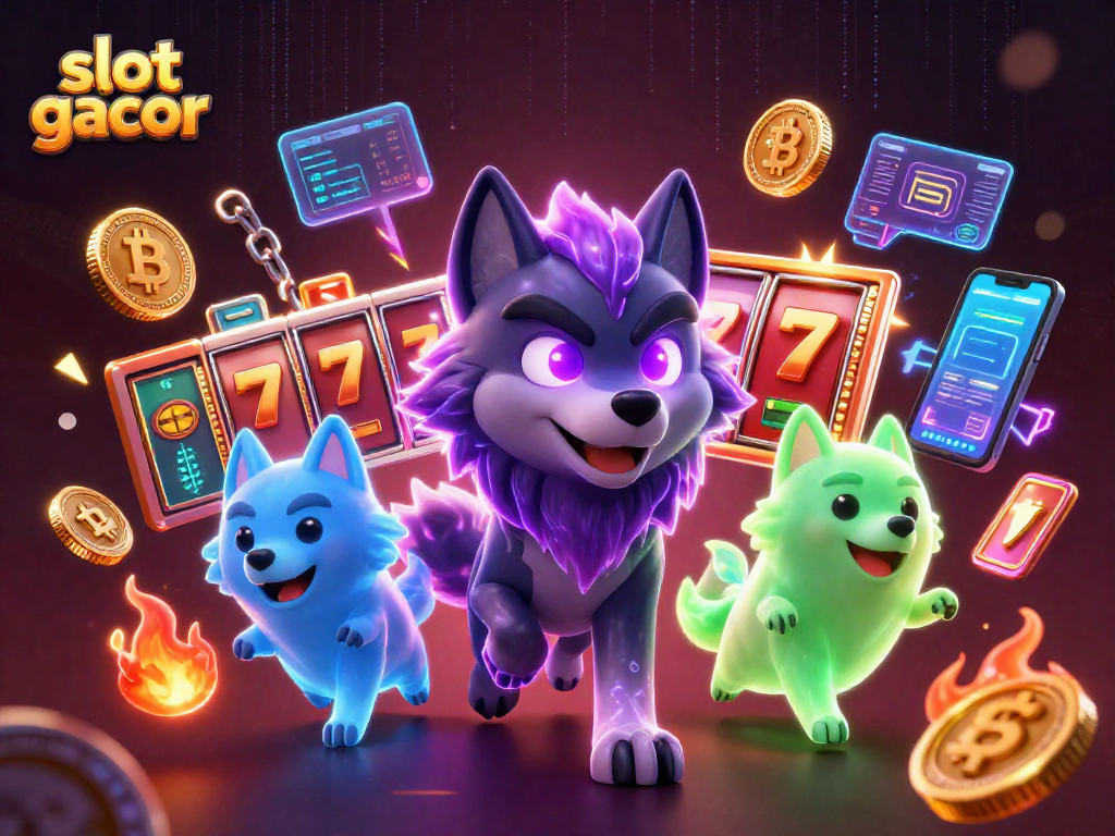 Win big with slot gacor strategies in this vibrant 3D illustration.
