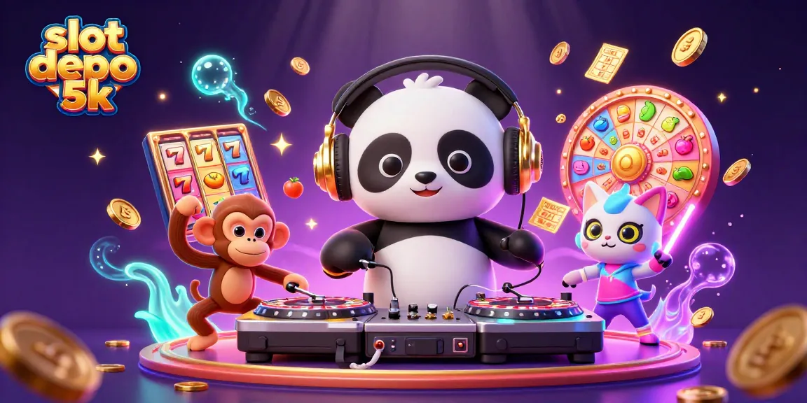 Experience exciting gameplay with slot depo 5k, featuring vibrant characters and casino elements.