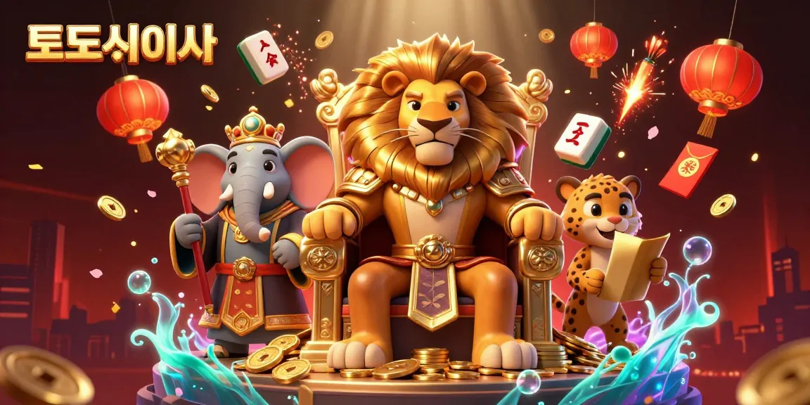 Elevate your betting experience with 토토사이트 featuring a regal lion king, wise elephant, and swift cheetah.