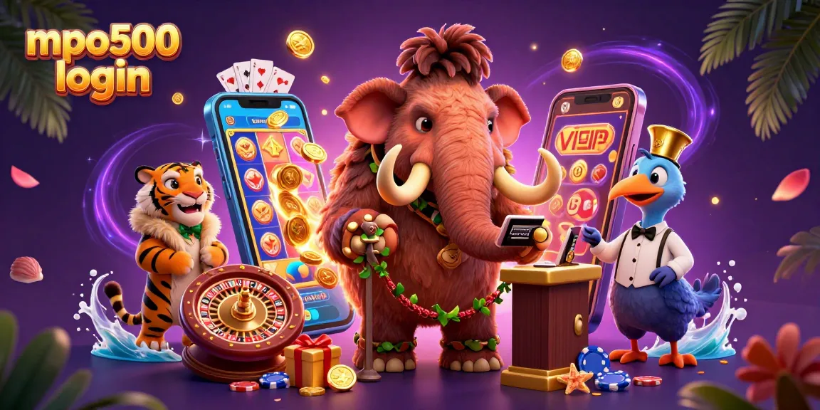 Experience mpo500 login excitement with a woolly mammoth bouncer, tiered gaming, and vibrant winnings.