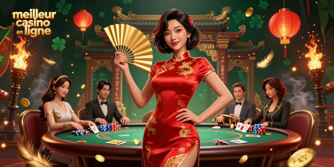 Profitez d'un gameplay palpitant au meilleur casino en ligne avec des jetons de poker et des cartes dans un cadre dynamique.
