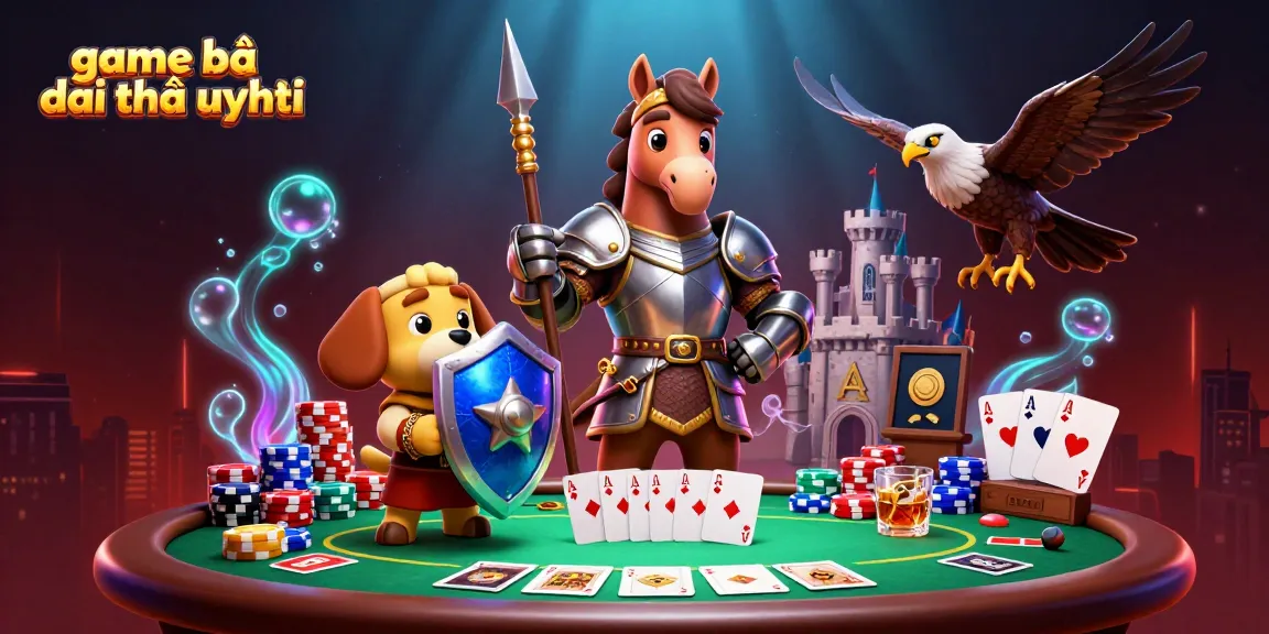 Engage in thrilling gameplay at game bài đổi thưởng uy tín with colorful poker chips and ace cards.