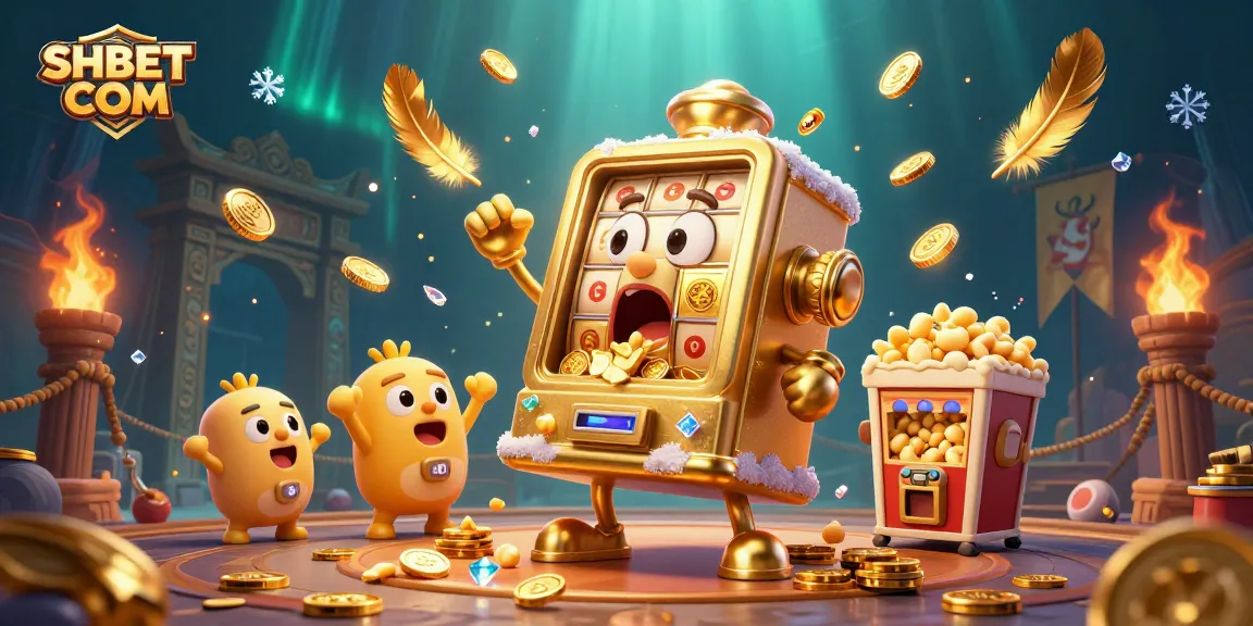 Experience the excitement of winning at SHBET COM with a dynamic casino-themed illustration.