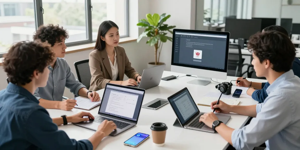 Optimize your workflow with WPS下载 in a vibrant office scene showcasing collaboration and productivity.