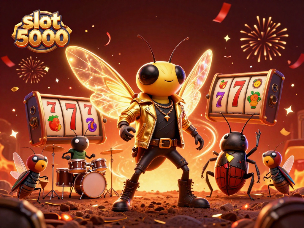 Experience the thrill of slot 5000 gaming with a vibrant and dynamic illustration