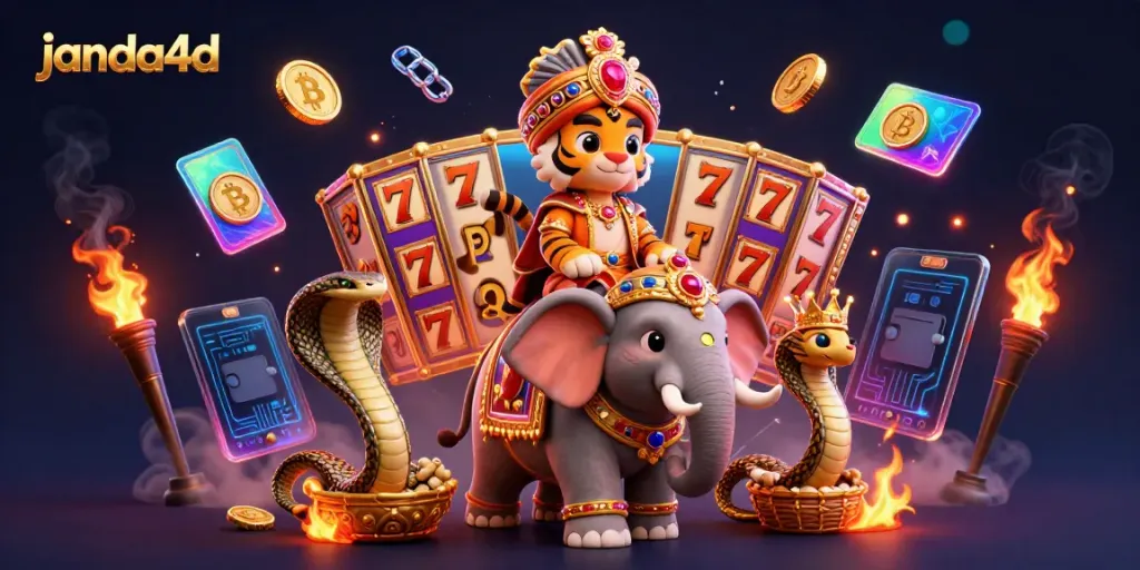 Pengalaman judi slot di janda4d dengan singa maharaja dan elemen fantasi menakjubkan.