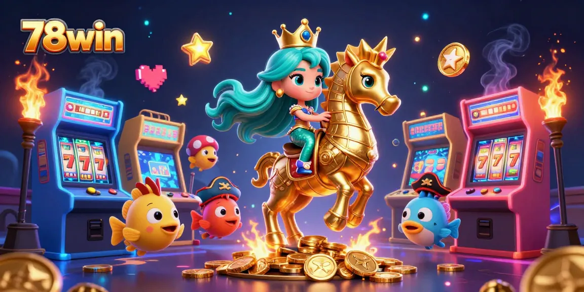 Engage with the thrilling 78win casino experience featuring colorful characters and vibrant gaming elements.