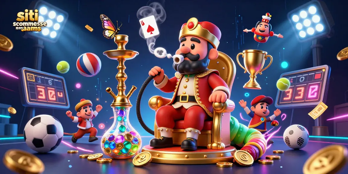 Scommetti in sicurezza sui siti scommesse non AAMS con questa vivace illustrazione 3D