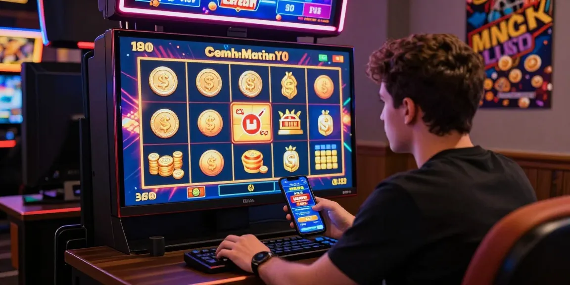 Player enjoying an exciting bonus cashback slot experience in a vibrant digital gaming setup.