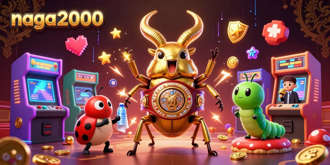 Naga2000 meraih kemenangan dengan percikan emas dan simbol slot yang mengesankan dalam ilustrasi kasino 3D.