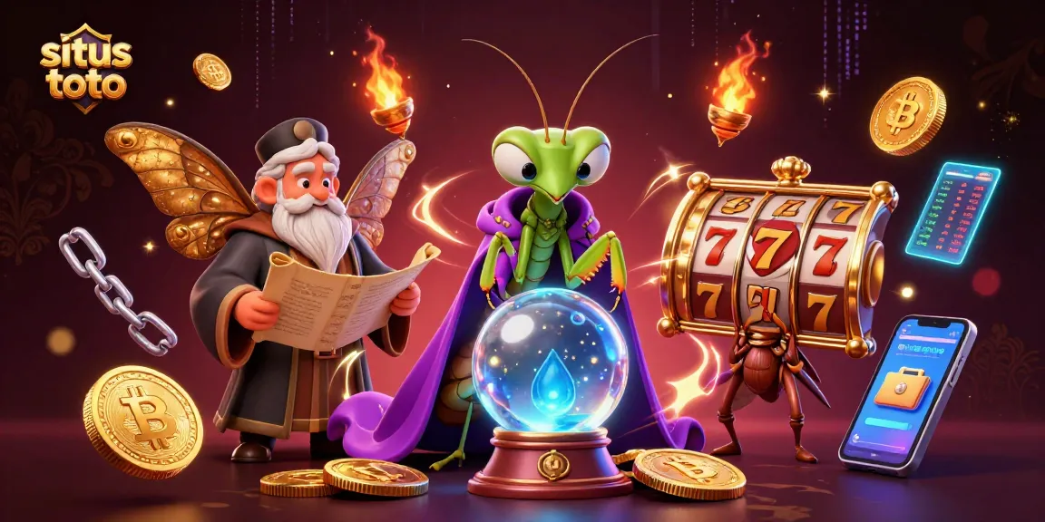 Experience winning thrills at situs toto with vibrant slot reels and mystical characters.