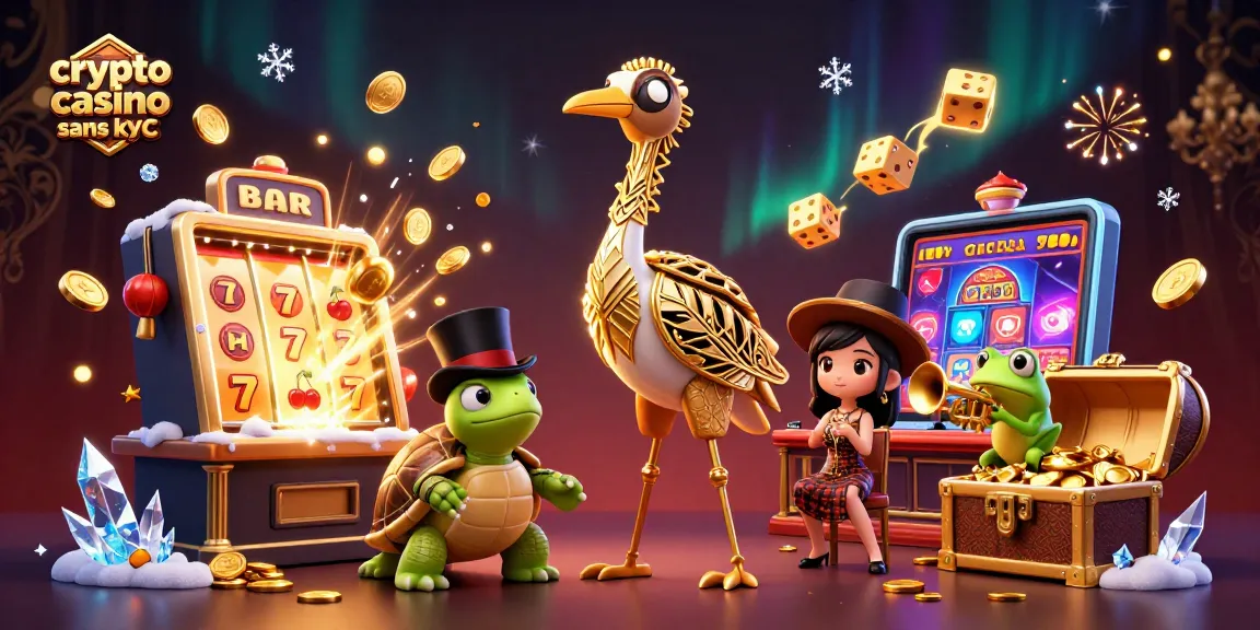 Découvrez le plaisir du jeu dans un crypto casino sans KYC avec des machines à sous et des éléments animés.