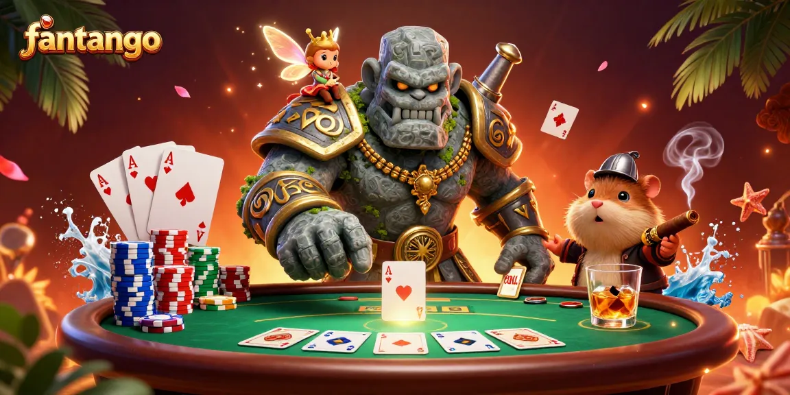 fantango engaging players in epic card battles with a magical golem and knight