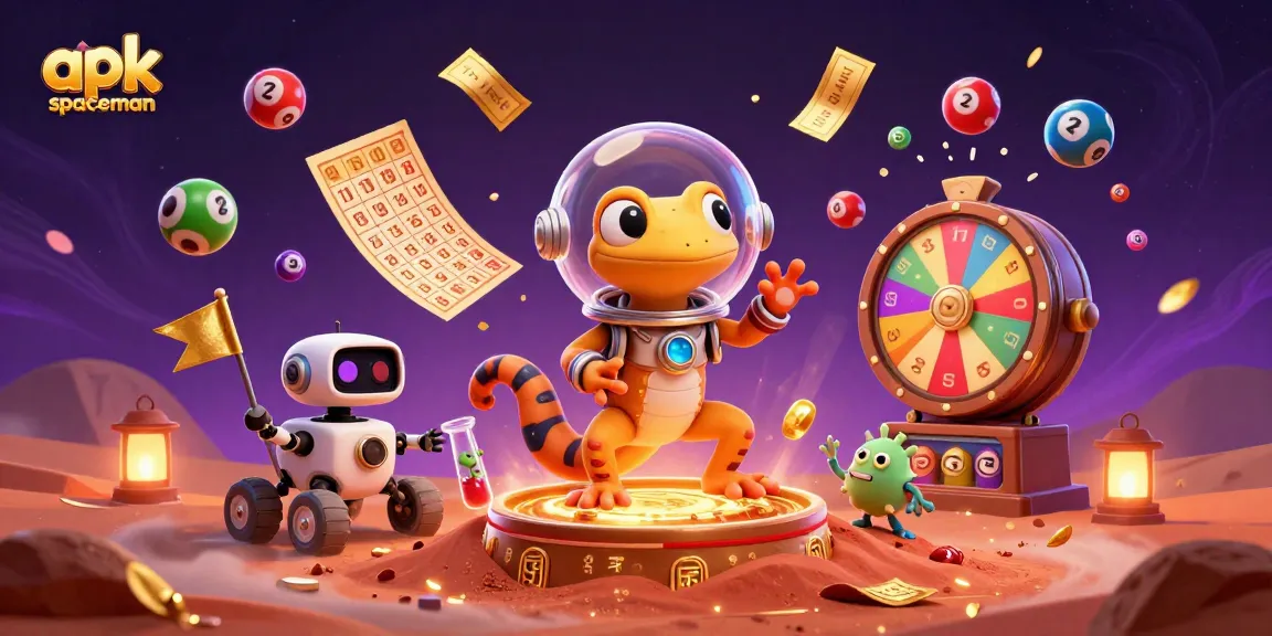Win big with apk spaceman in a vibrant Martian casino adventure featuring lottery elements.
